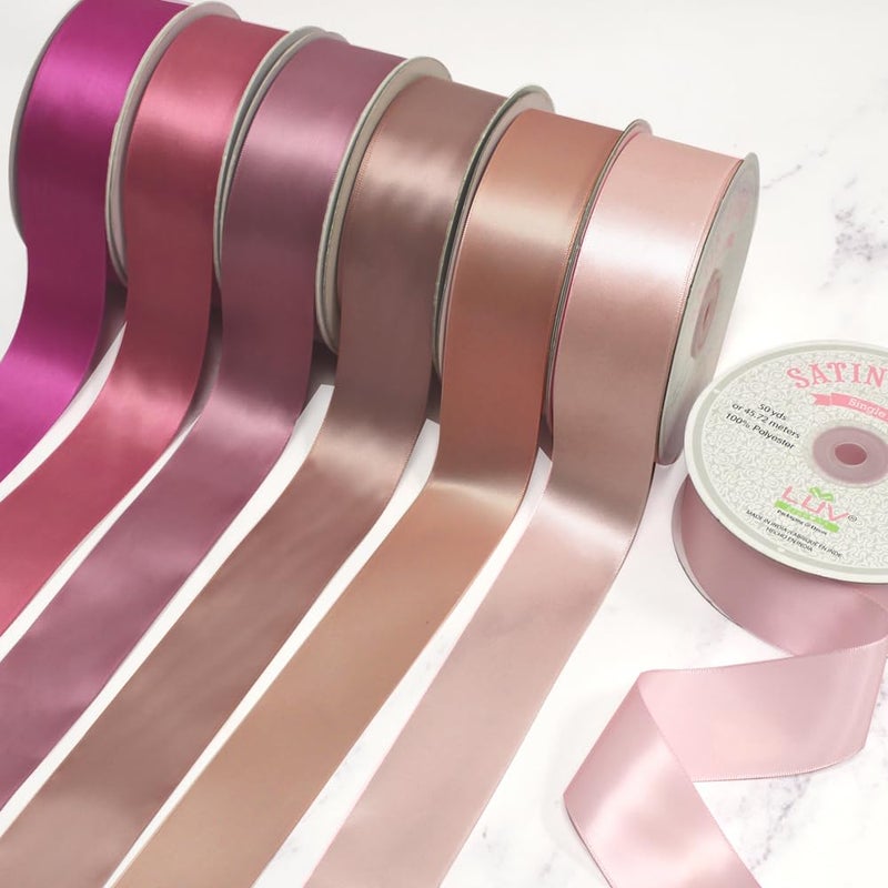 LUV RIBBONS Creative Ideas Satin Single Face 1.5" Inch Ribbon x 50 Yards,for Gift Wrapping Crafts Wedding Decoration Bows Bouquet Floral Arrangement - Image 4